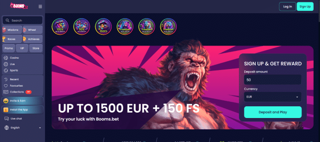 Booms.bet casino betrouwbaar